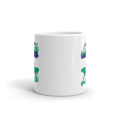 Grown in Lesotho Made in Lesotho White glossy mug