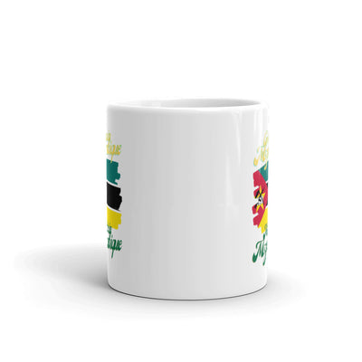 Grown in Mozambique Made in Mozambique White glossy mug