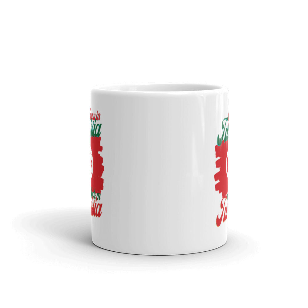 Grown in Tunisia Made in Tunisia White glossy mug