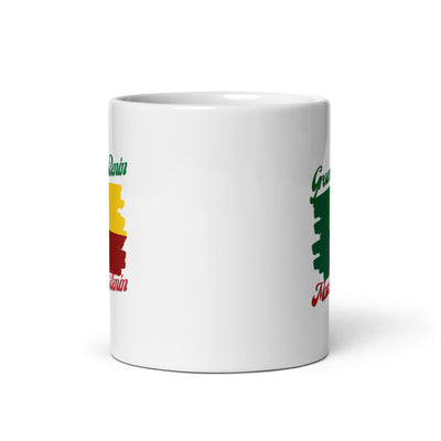 Grown in Benin Made in Benin White glossy mug