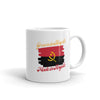 Grown in Angola Made in Angola White glossy mug