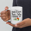Trade Is King - Trade in Ghana White Glossy Mug