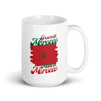 Grown in Morocco Made in Morocco White glossy mug